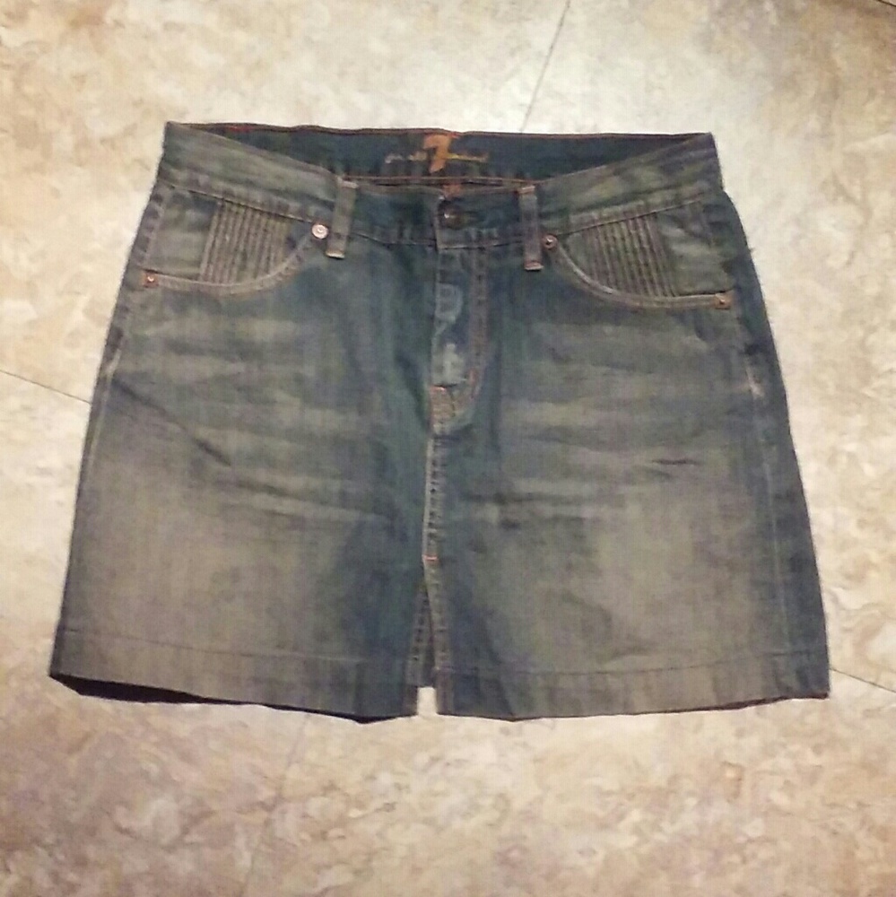 7 for All Mankind denim skirt